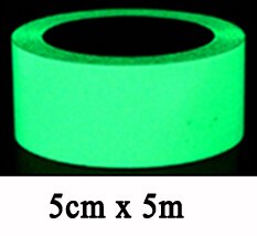 Taśma samoprzylepna samoprzylepna naklejka wymienna lśniąca taśma fluorescencyjna świecąca ciemna uderzająca taśma ostrzegawcza: 50mmx5m