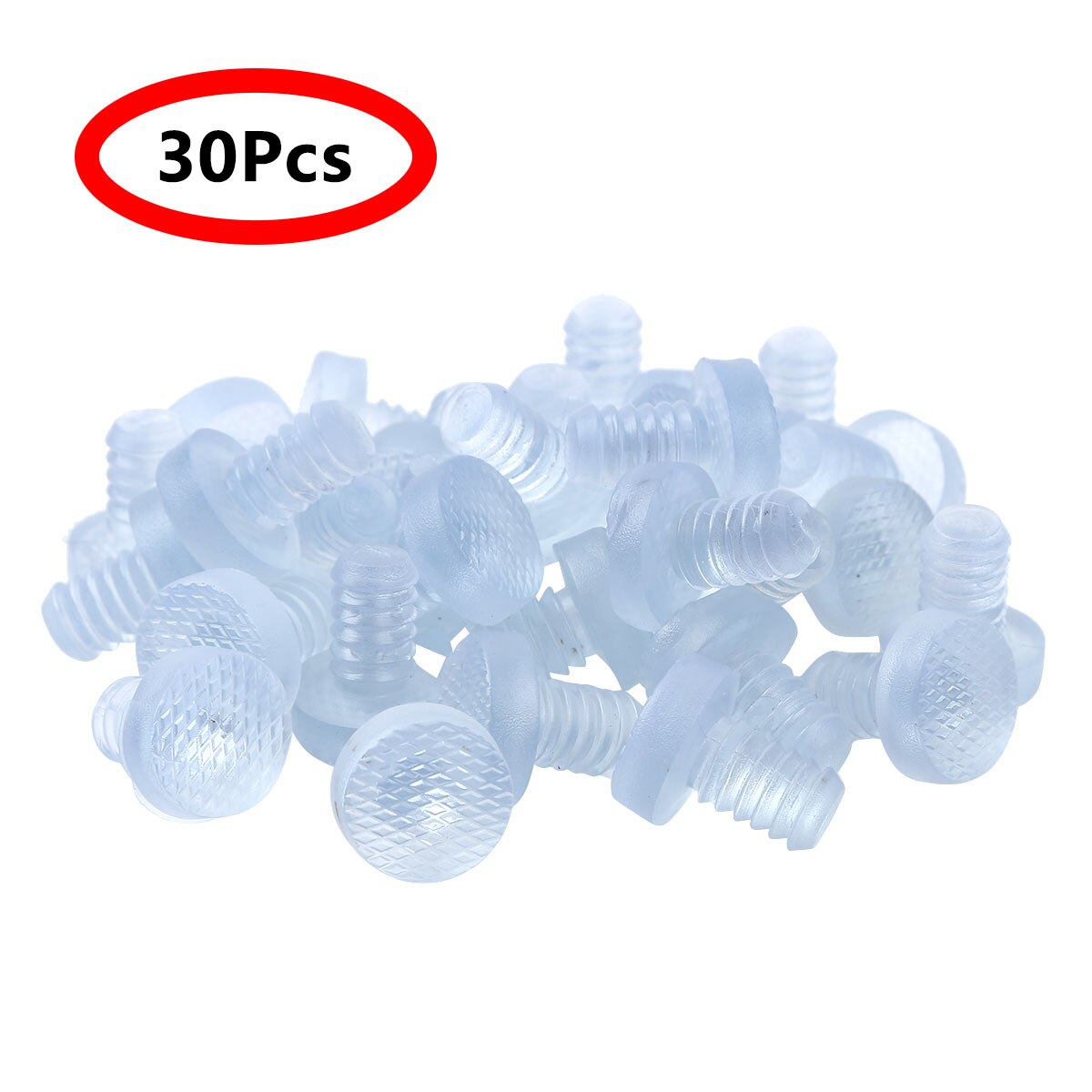 30 Rubber Glas Tafel Top Bumpers Ladeblok Spacer Embedded Anti Collision Bumpers Meubelen Protector Stem Bumper Pad: Default Title