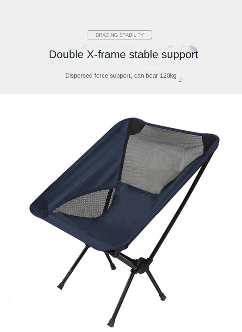 Silla plegable portátil ultraligera, con bolsa de transporte, soporte de aluminio, para acampar al aire libre
