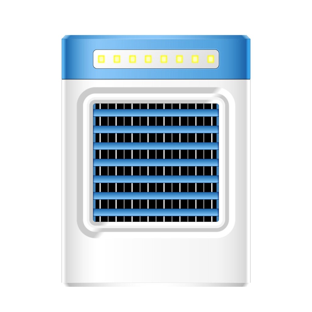 Mini Portable Air Conditioner Charging S9 Air Cooler Fans Home Refrigerator Cooler Air Conditioning Uk Plug Cooling Fan#gb40: Blue