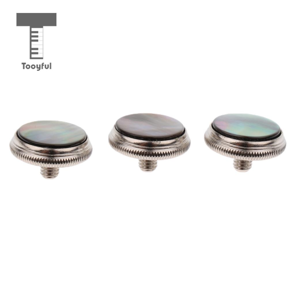 3 stks/set Koperen Trompet Vinger Knoppen Ventiel Vinger Trompet Cap Schroef Cover Muzikale Bas Instrument Repareren Onderdelen (Size : 1SET-01