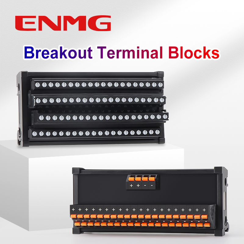 ENMG Screw terminal Save Wiring Split Terminal Block ECTB 10A Power Splitter PLC Terminal Block One to One One One to One 10~64