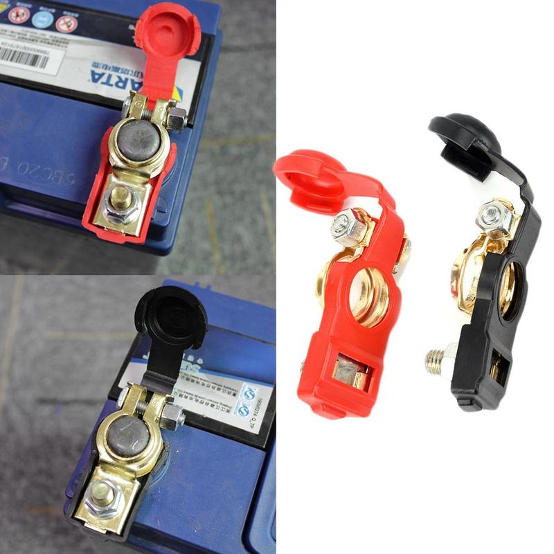 1 Pair Universal Battery Terminal Clamp Clips Connector Release Collet Battery Quick 12V Automobile Accessories Battery Clips