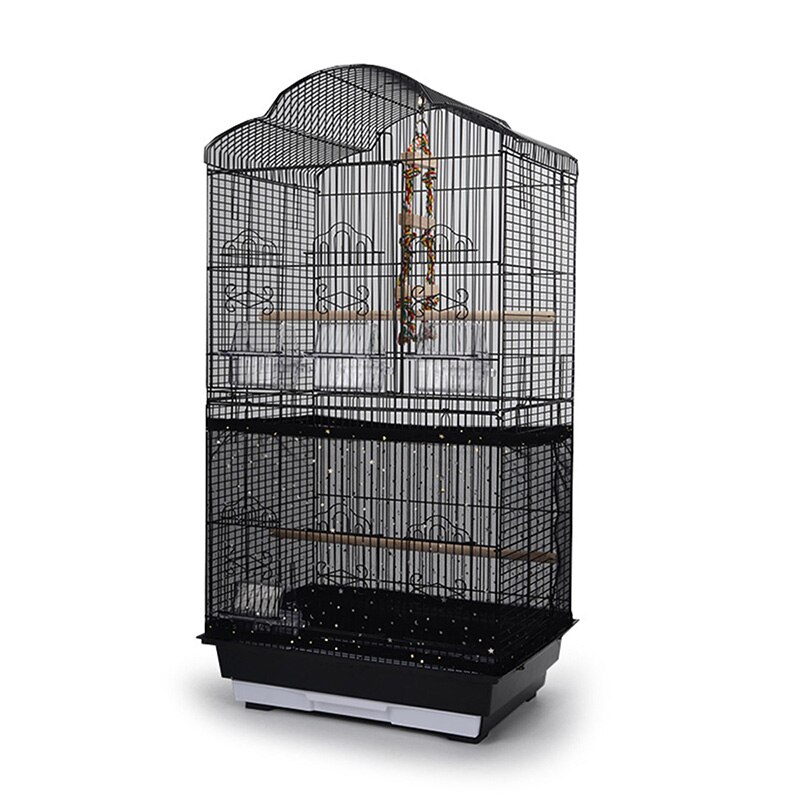 Bird Cage Dust Cover Anti-seed Net Cover Elastic Breathable and Washable Transparent Does Not Block Light Cage Remains Bright