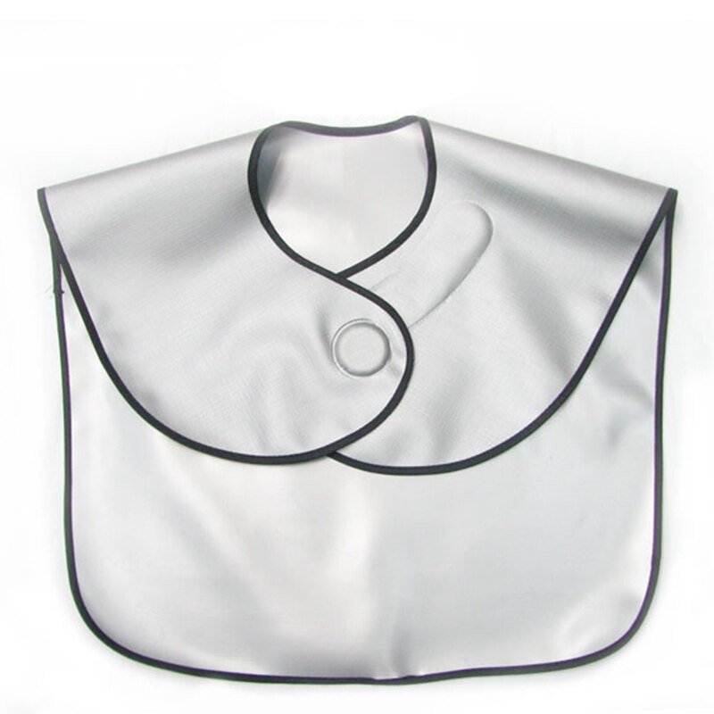 Salon Hairdressing Cutting Collar Waterproof PVC Hair Dye Cape Hairdresser Hairdresser Cape for Hair Cutting Sliver