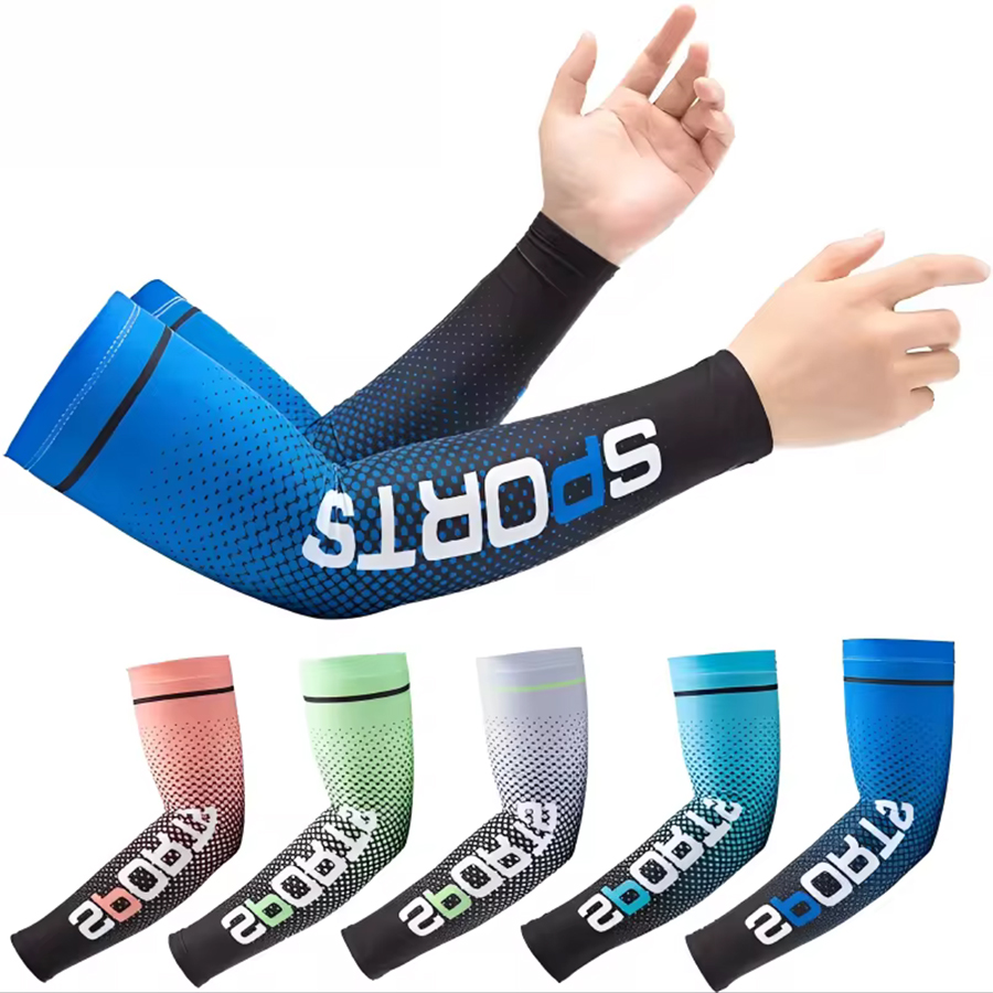 Sommer Sonnencreme Eis Seide Hülse UV Sonnenschutz Kühlung Anti-Slip Arm Ärmel Männer Frauen Outdoor Sport Radfahren