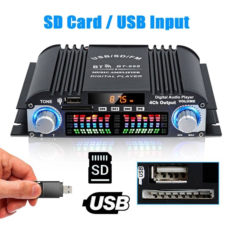 -bt -998 audio heim-digitalverstärker auto-audio bassverstärkung bluetooth-verstärker fm usb sd radio für subwoofer-lautsprecher