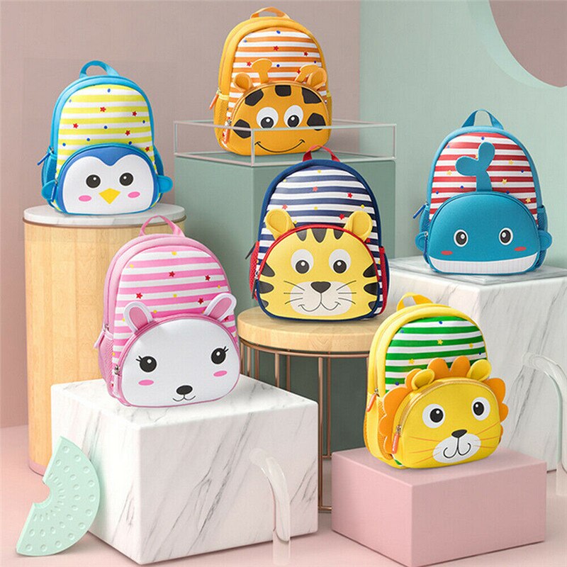 Local Stock Cute Kids Toddler Kids Boy Girl 3D Cartoon Backpack Kindergarten School Bag Rucksack Preschool Small Shoulder Bags