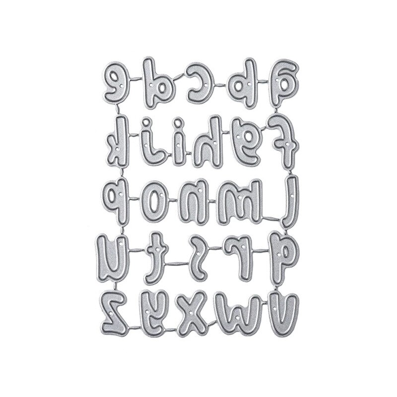 YaMinSanNiO 26 Alfabet Sterft een-z Letters Metalen Stansmessen Voor Scrapbooking Sterft voor Card Making Embossing Bezuinigingen Stencils ambachten