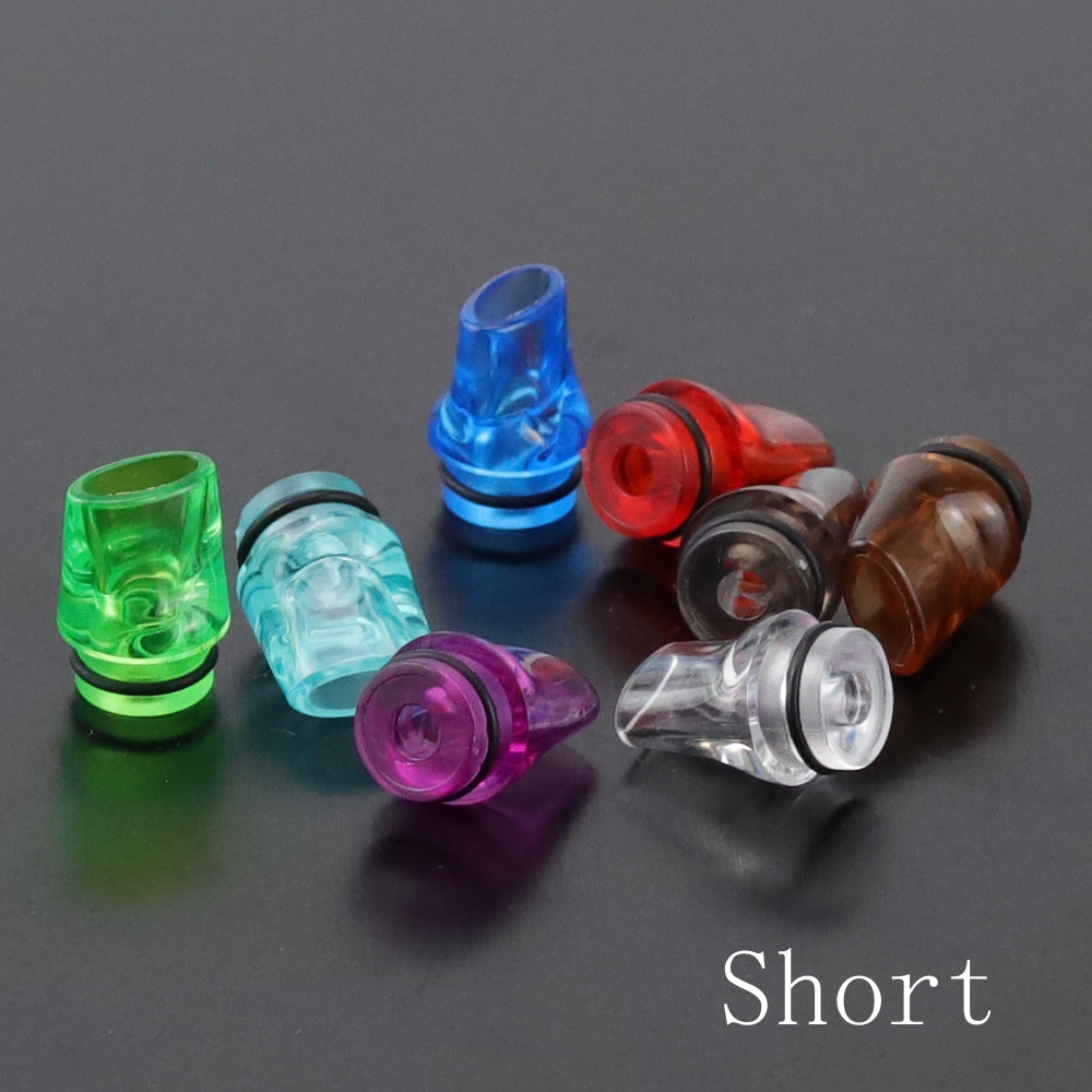 Flat Acrylic Plastic MTL 510 810 Drip Tip MouthPiece DripTip 810 For Atomizer RTA RBA RDA 8 Color