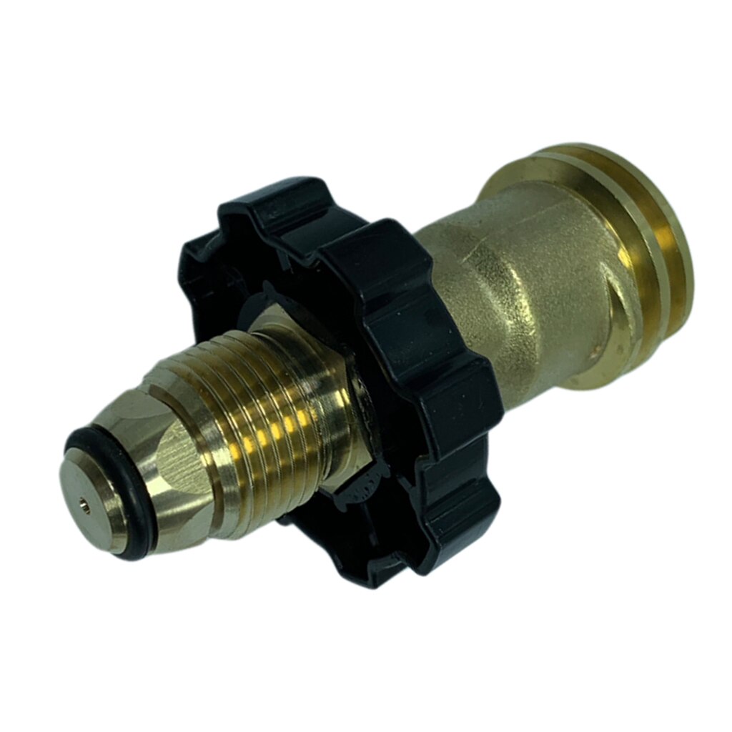 Solid Brass Propane Gas Adapter Fits Propane Appliances, BBQ Grill, Cylinder