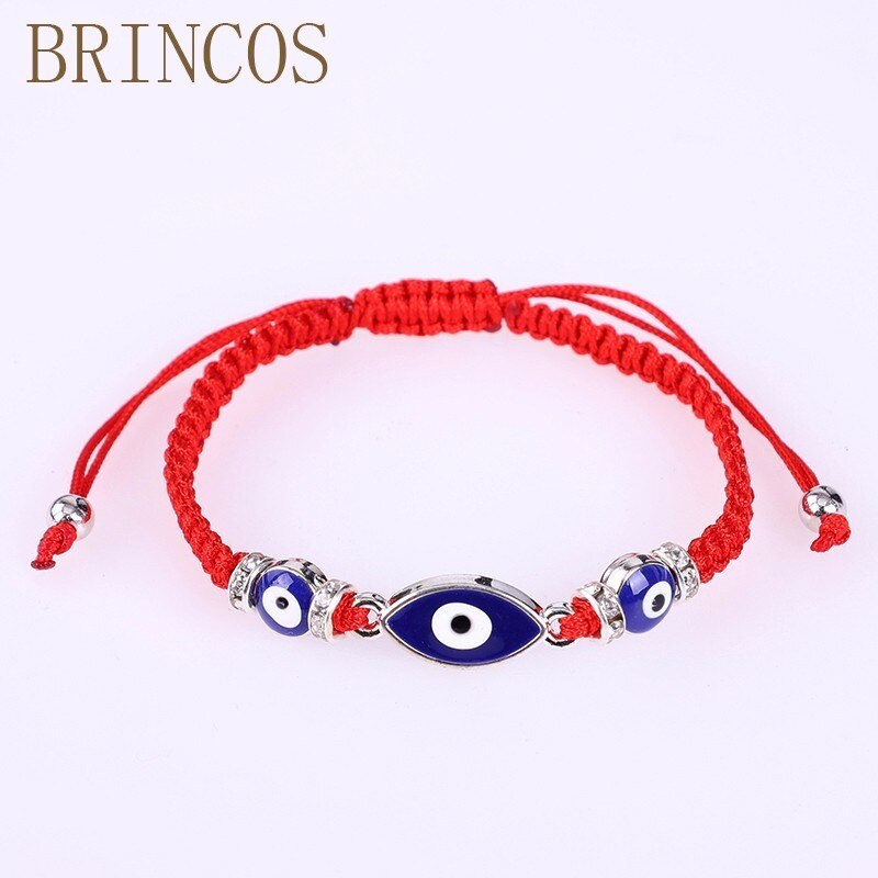 Bracelets bohémiens pour femmes, nœud coulissant fait à la main avec corde tressée rouge, perles, breloques en cristal, cœur, accessoires de , amis: Default Title