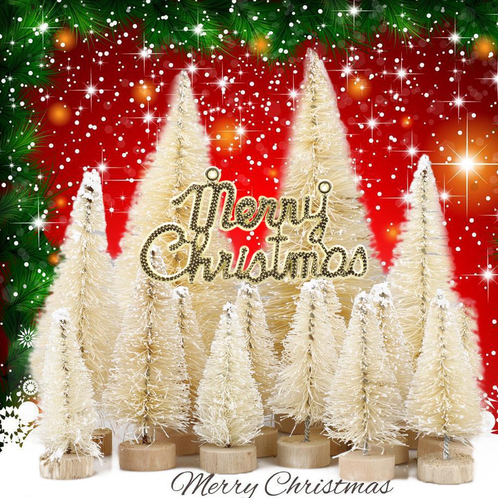Mini arbre de noël coloré de 57 pièces | Faux pins, accessoire Photo de noël diy, décoration de Table pour fête de noël, décor de maison pour nouvel an