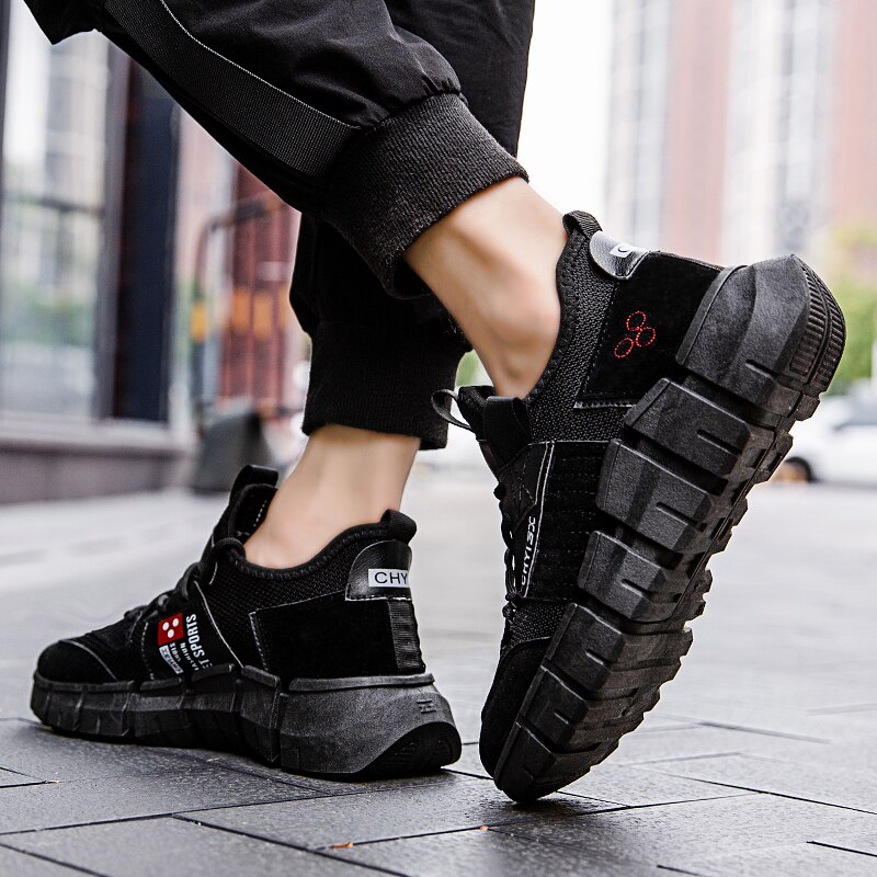 Basket Homme nouveaux hommes Tennis chaussures respirant épais baskets Fitness Sport mâle Air maille chaussures Tenis Masculino