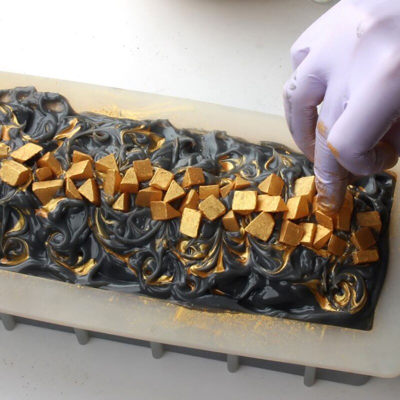 Nicole Brood Zeep Siliconen Mal Wit Rechthoekige Handgemaakte Swirl Soaps Maken Tool Mould