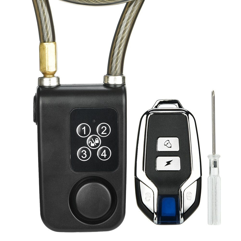 Y787R Bike Lock Anti-Theft Security Wireless Remote Control Alarm Lock Electric Motorcycle Code Chain Lock