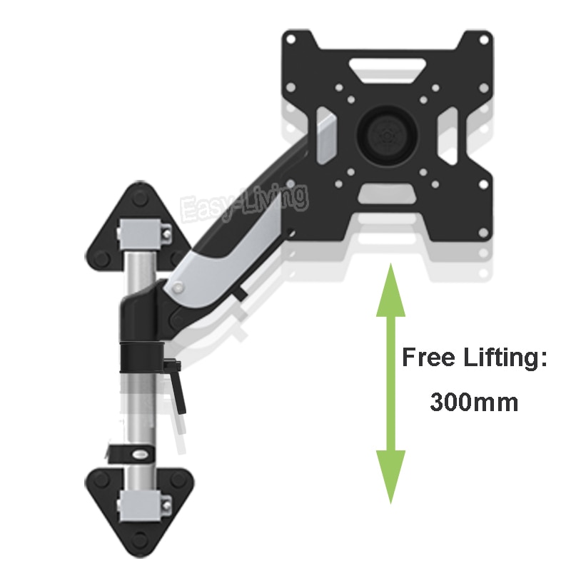 35"-55" Heavy Duty Gas Spring Flexible TV Wall Mount Full Motion LCD LED Monitor Mount Arm Loading 9-20kgs