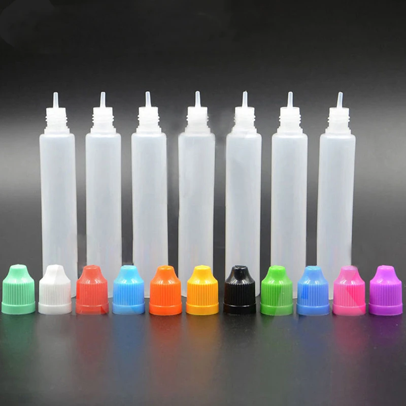 5 stücke 30 ml 60 ml Leere Kunststoff Kleine Mund Flaschen Schlanke Tropfflaschen Können quetschen Flüssigkeit Lagerung Nachfüllbare wasser Behälter: MULTI / 60ml