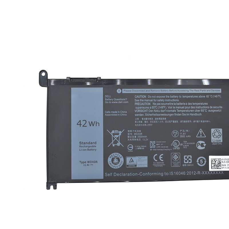laptop battery for DELL for Inspiron 15-3582 3583 3585 5570 5575 5580-D1525L 7570 7572 7580 for inspiron 13 5368 5378 battery