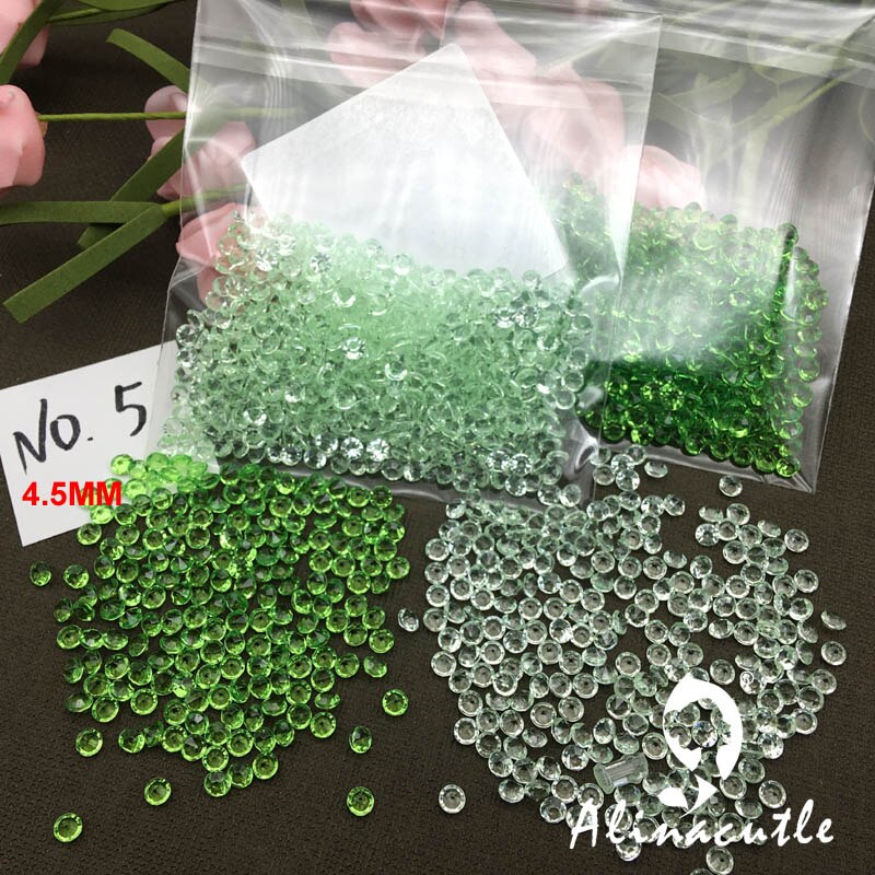 30g 4.5mm crystal acryl diamond Pailletten Paillette Naaien Kledingstuk Accessoires Kleding accessoires DIY Pailletten plakboek shakes: NO 5