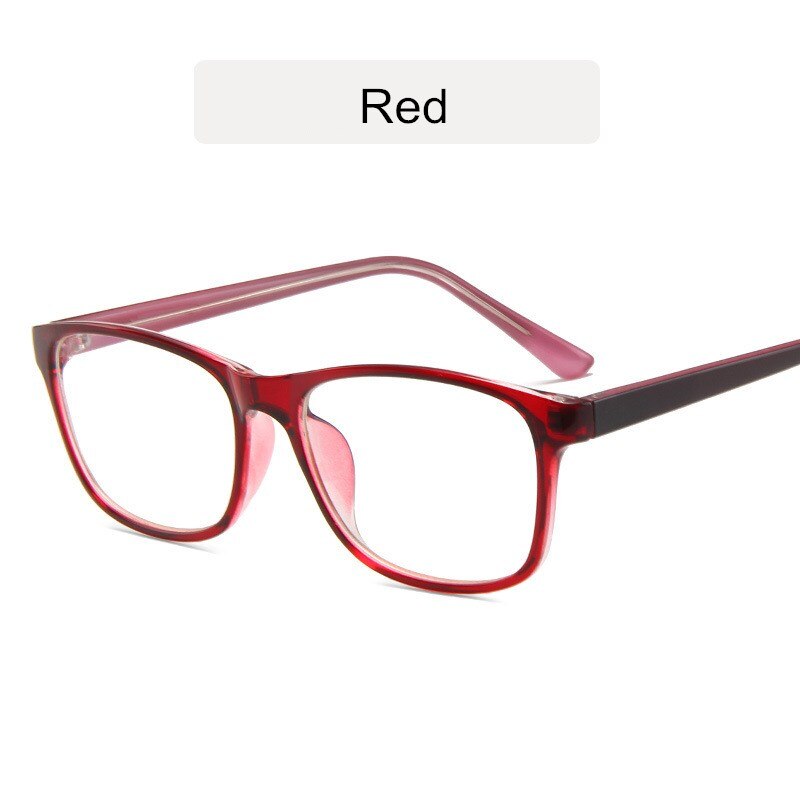 KOTTDO Classic Square Eye Glasses Frames for Women Vintage Computer Prescription Men Plastic Frame: red