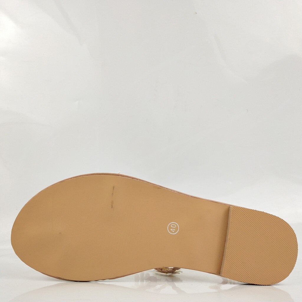 Été nouvelle Daisy anti-dérapant fond plat femmes sandales femme fleur chaussures à fond plat sandales d'été bout ouvert