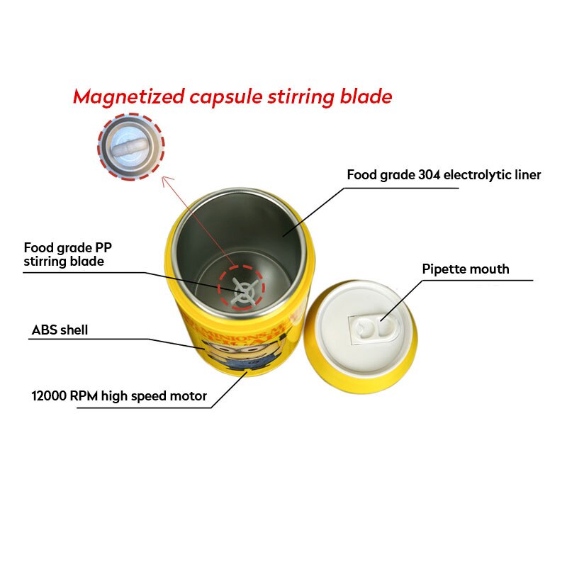 5 kleuren 280ml Mok Coffee Cup Tumbler Zelf Roeren Mok Koffie Melk Mengen Mok Roestvrij Staal Sap Mix cup Drinkware