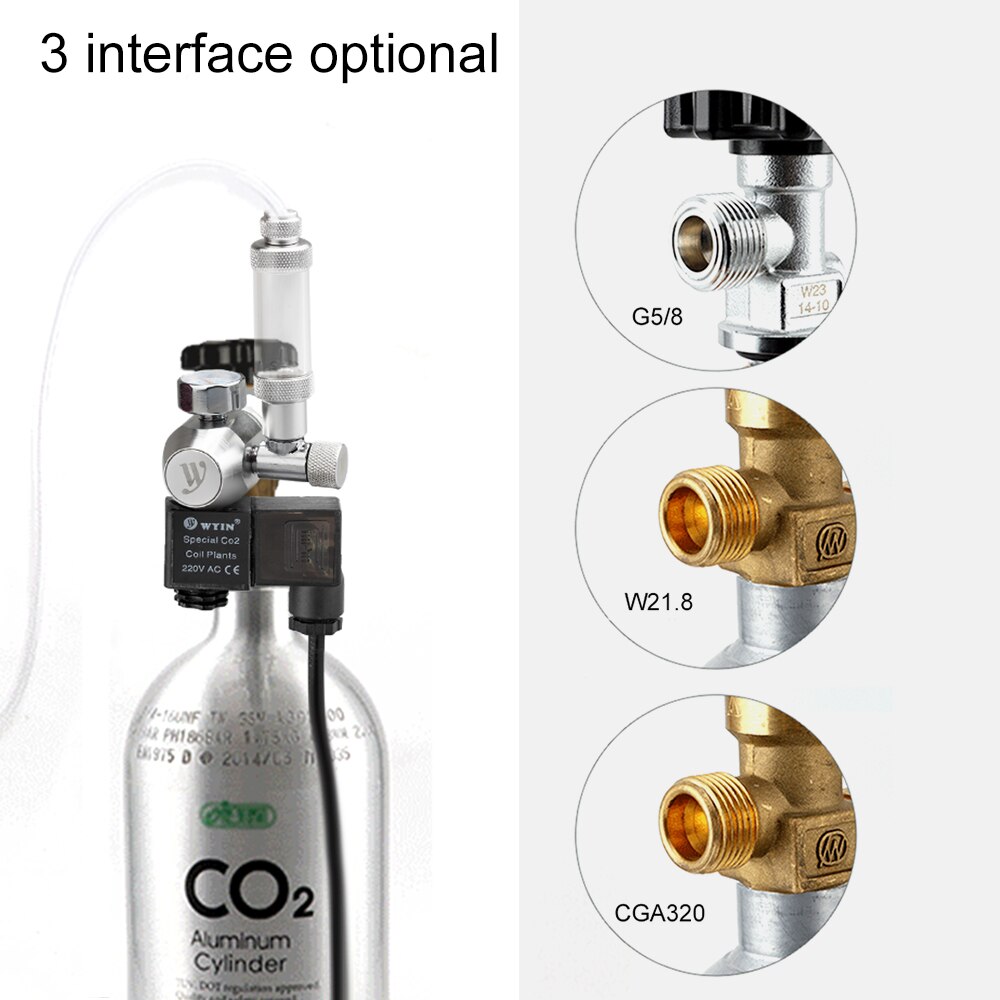View of Aquarium CO2 Regulator with Check Valve Bubble Cou... - Grandado