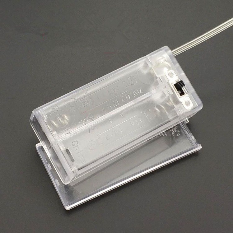 Transparent 2AA/3AA/4AA Batterie Halter AA Batterie Box Mit Schalter Neue AA Batterie Fall Mit Linie 3v 4,5 v 6v AA Batterien Box: WHITE