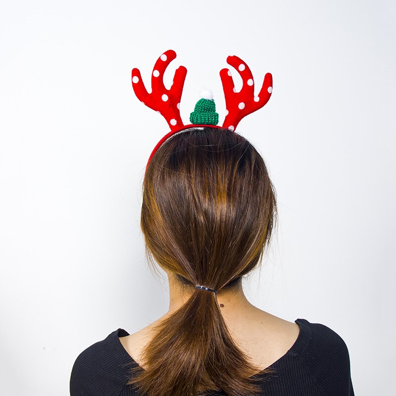Tecknad 1pc jul hår slips vuxen barn julgran cosplay djur horn pannband pannklämma tillbehör tiara de cabelo