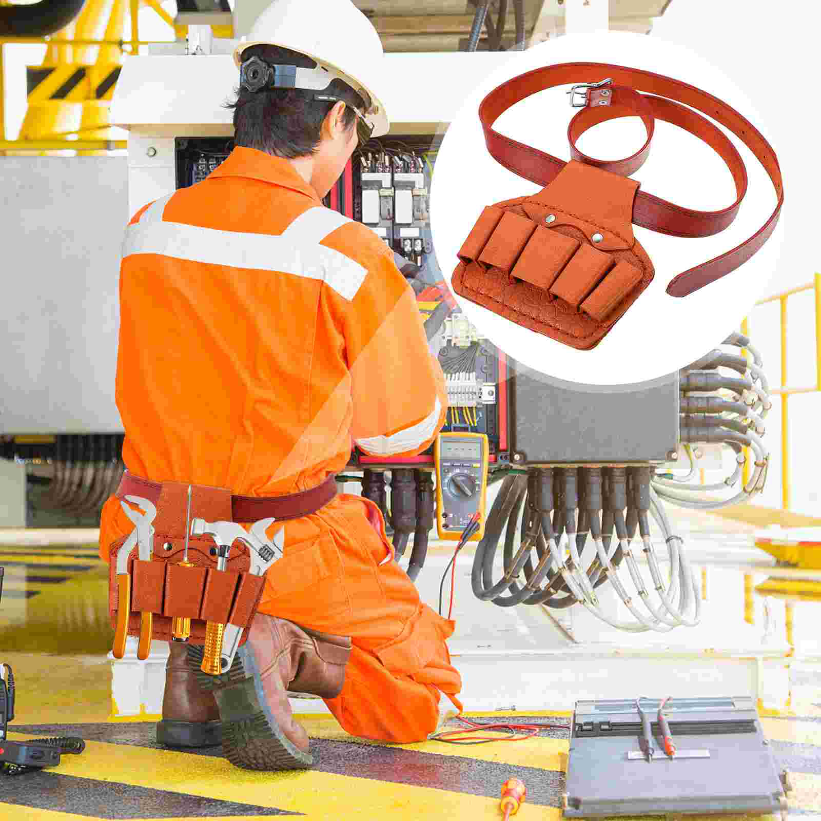 Welding Tools Bag, Welding Rod Holder Wearable Thickened Cowhide Anti