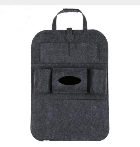 Universelle Wasserdichte Auto Rücksitz Organizer Lagerung Tasche Multifunktionale Humanisierte Lagerung Tasche Filz Abdeckungen Zurück Sitz Taschen: darkgrey
