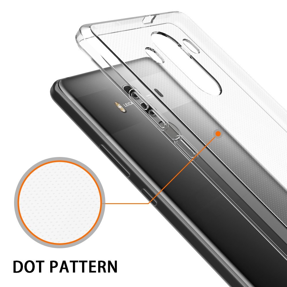 Funda trasera de silicona de lujo para Huawei Mate 10 Pro, funda transparente de TPU suave, 360 a prueba de golpes, armadura Mate10Pro 10Pro Capa