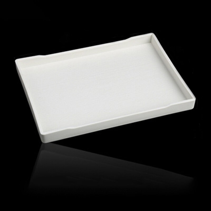 1pcs Rectangular Hotel Melamine Tray Water Cup Tea Tray Plastic Room Washing Storage Trays: WT3