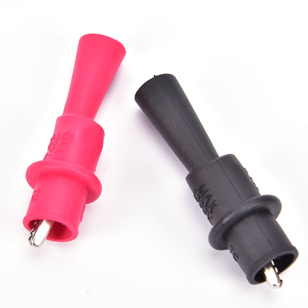 2Pcs Alligator Crocodile Test Clip Clamp For Fluke Multimeter Tester Probe
