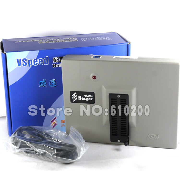 VSpeed VS4000 + Hoge Prestaties USB Universele programmeur ondersteuning 40 pins 15000 IC voor EEPROM, FLASH, MCU, PLD