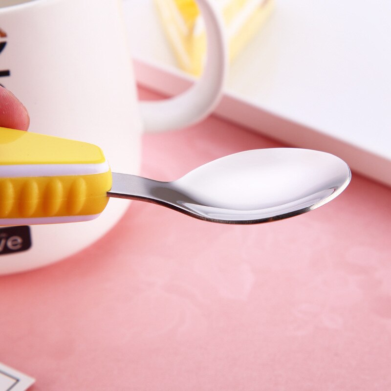 2Pcs/Set Stainless Steel Kids Fork Tableware Cartoon Cutlery Set Children Portable Camping Travel Dinnerware Kitchen Accessories