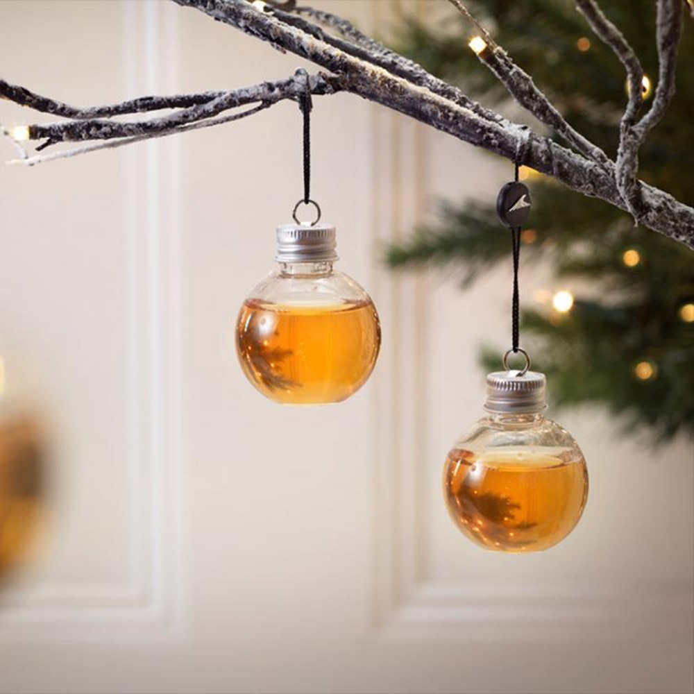 Kerstboom Ornamenten 1/6 Pack Booze Gevuld Kerstboom Ornamenten Water Fles Melk Sap Lampen Cup Kerstboom Deco