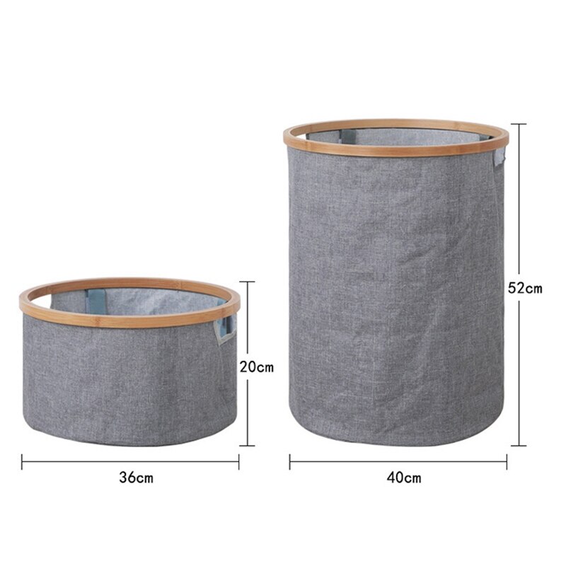 Capacity Laundry Clothing Basket Water-Resistance Bin Cotton Dirty Clothes Toy Storage Pocket Washing Machine