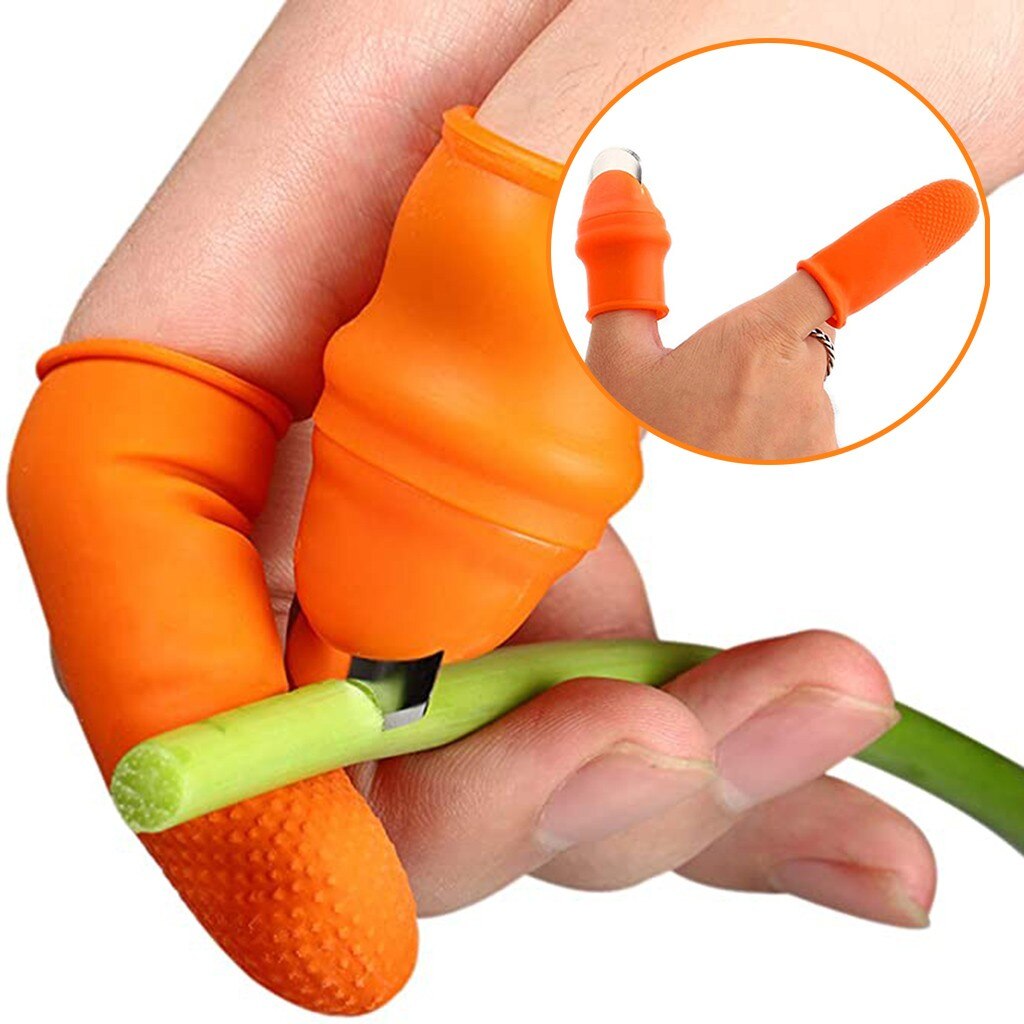 Vegetable Picking Potted Plants Trim Silicone Thumb Knife Set Knife Garden Tools Potted Plants Nail Clippers Pruning Tools: S
