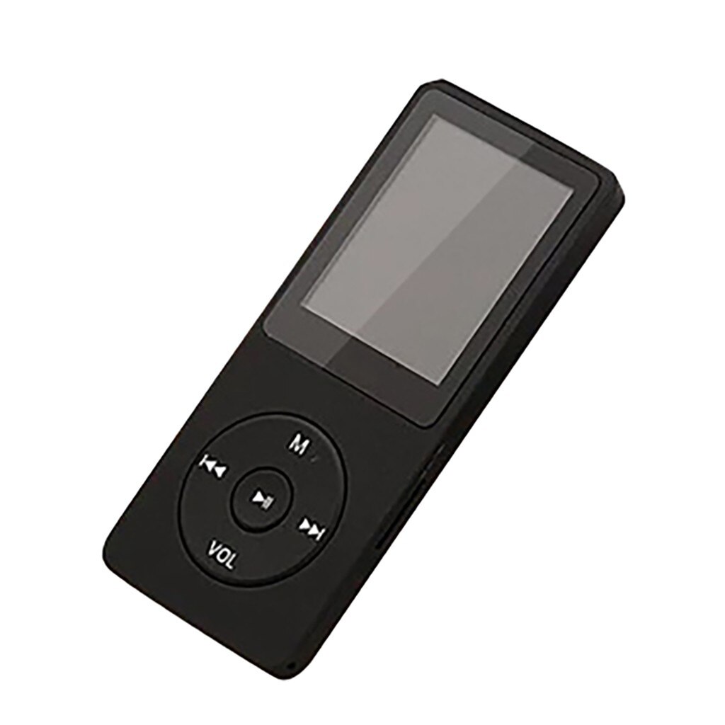 Mini portatile MP3 MP4 Lossless Sound Music Player registratore FM TF Card 80 ore lettore MP3 supporto fino a 128GB Micro SD Card: Black