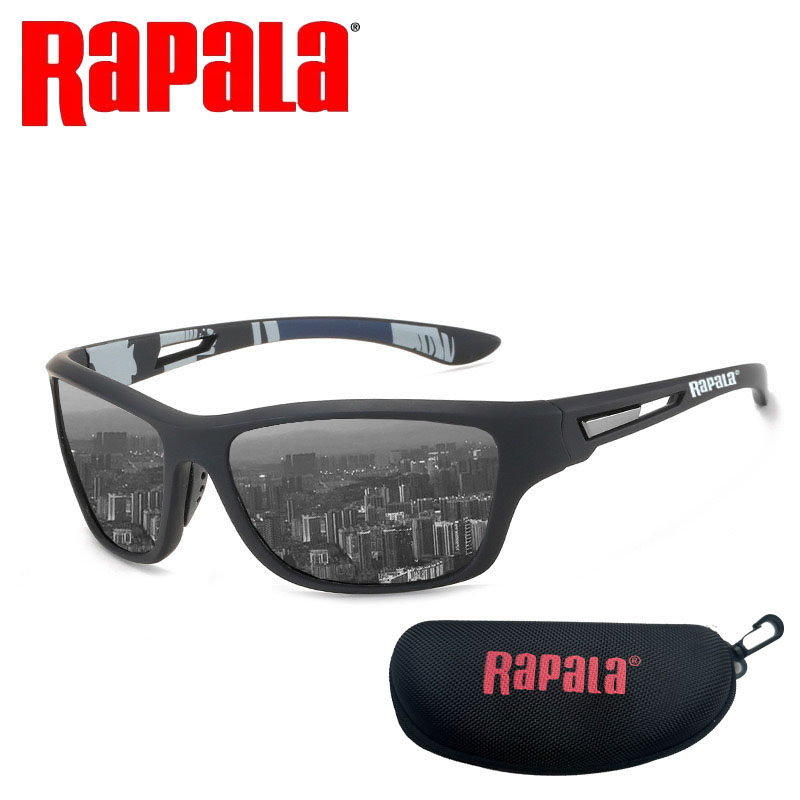 Rapala polarizado óculos de pesca das mulheres dos homens condução tons masculino óculos de sol caminhadas ciclismo óculos de sol uv400: Marrom