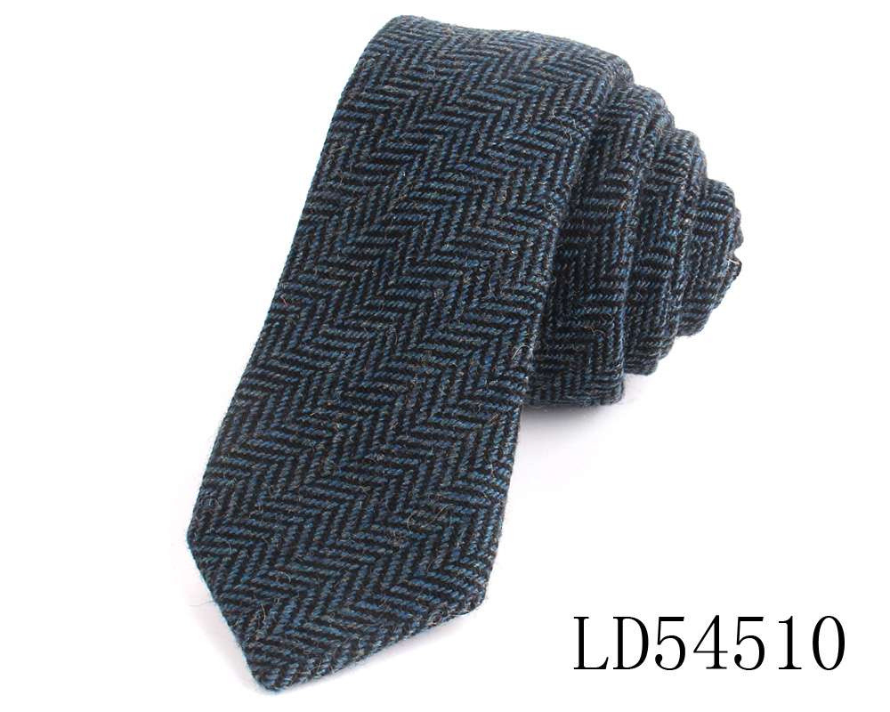 Cravatte sottili in lana per uomo Donna Cravatte casuale a righe Cravatte strette Ragazzo Ragazze Cravatta di lana Gravata Regalo Cravatte uniformi: giallo