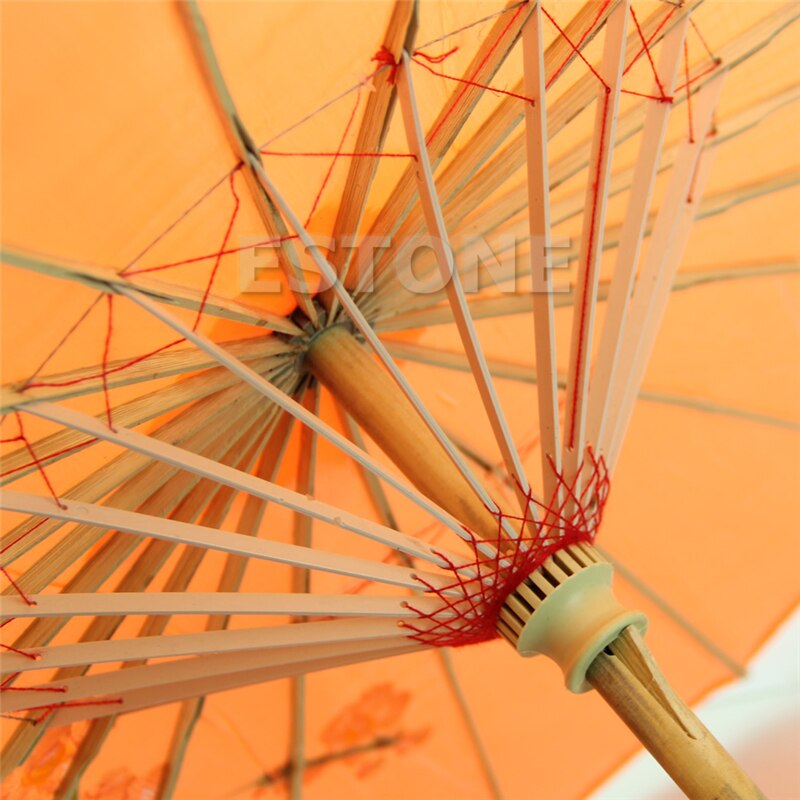 Japanese Chinese Umbrella Art Deco Painted Parasol Umbrellas
