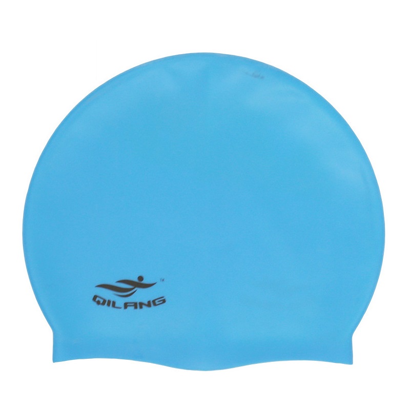 Waterproof Silicone Swim Caps Women Men High Elastic Flexible Protect Ears Hair Swimming Pool Hat for Adults Children Girls Boys: Blue