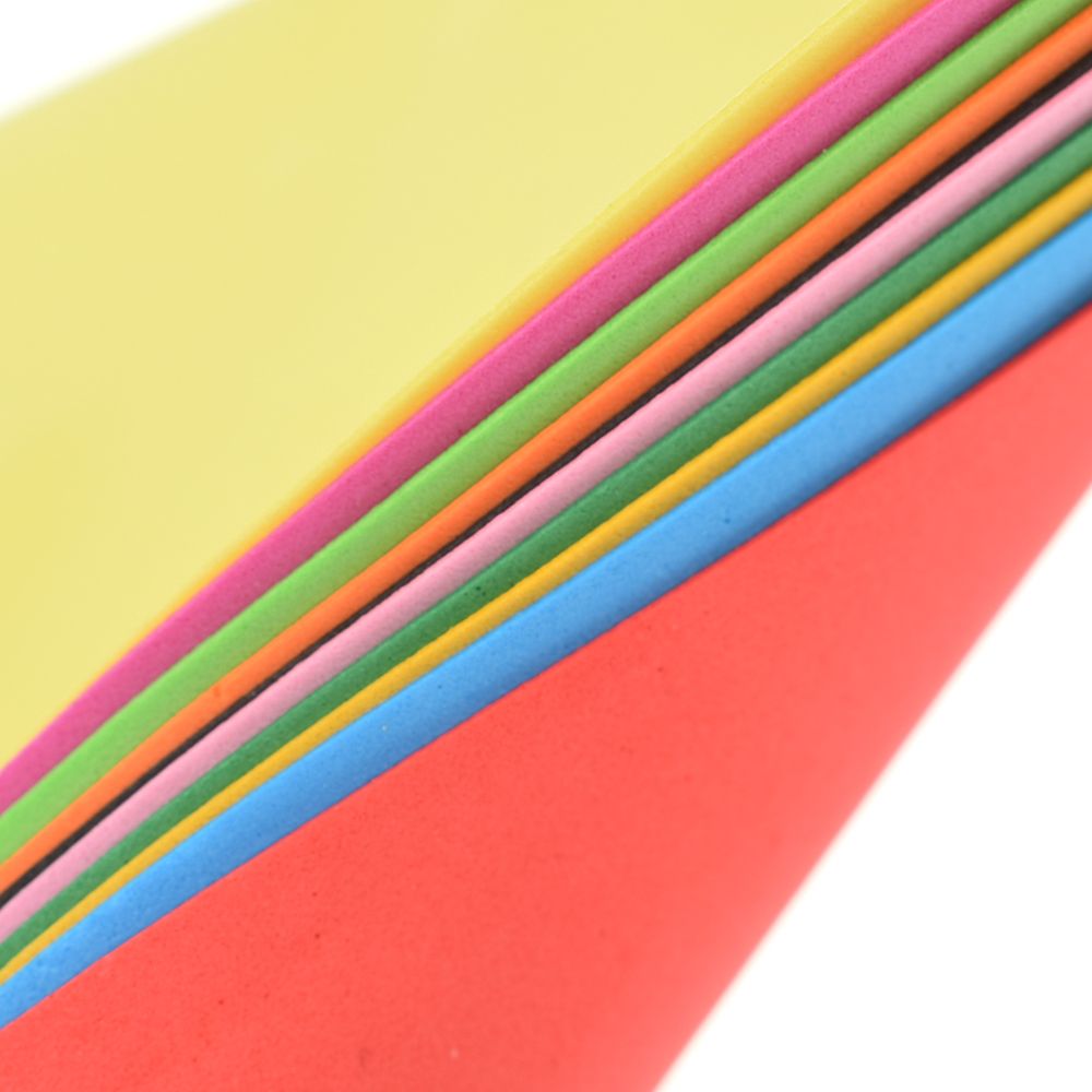 10 Sheets Multicolor A4 Paper Kids Handmade Diy Hand Crafts Color Paper Sponge Foam Paper