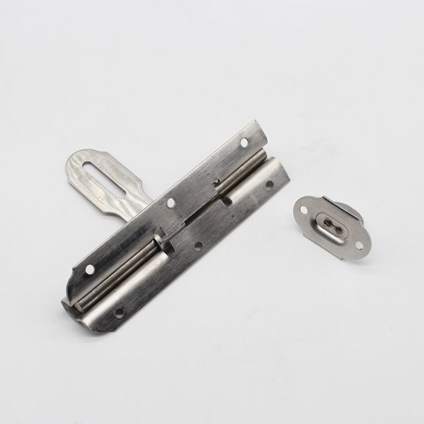 Slide Door Lock Barrel Bolt Latch Padlock Clasp With Padlock 4/6Inch Bolt Toggle Latch Lock Stainless Steel Latch Hard