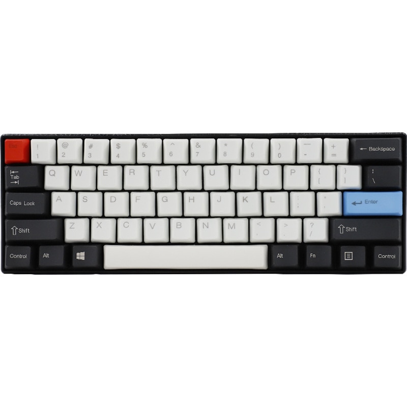 PBT Keycap Set - 61 Keys - Side Print & Front Print Options - For Cherry MX Mechanical Keyboards: Front Print