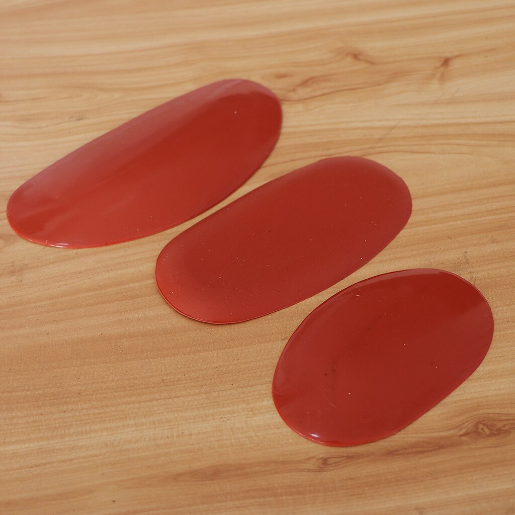 3 PCS Resin Scraper Clay Pottery Ceramics Cutter Artwork Tool Scrapers, Red