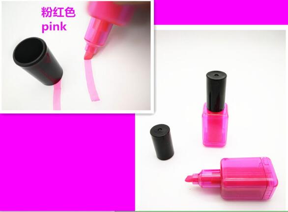 1 stk farvet highlighter markør graffiti tusch neglelak nyhed papirvarer maling sød dejlig kawaii smuk: Rød